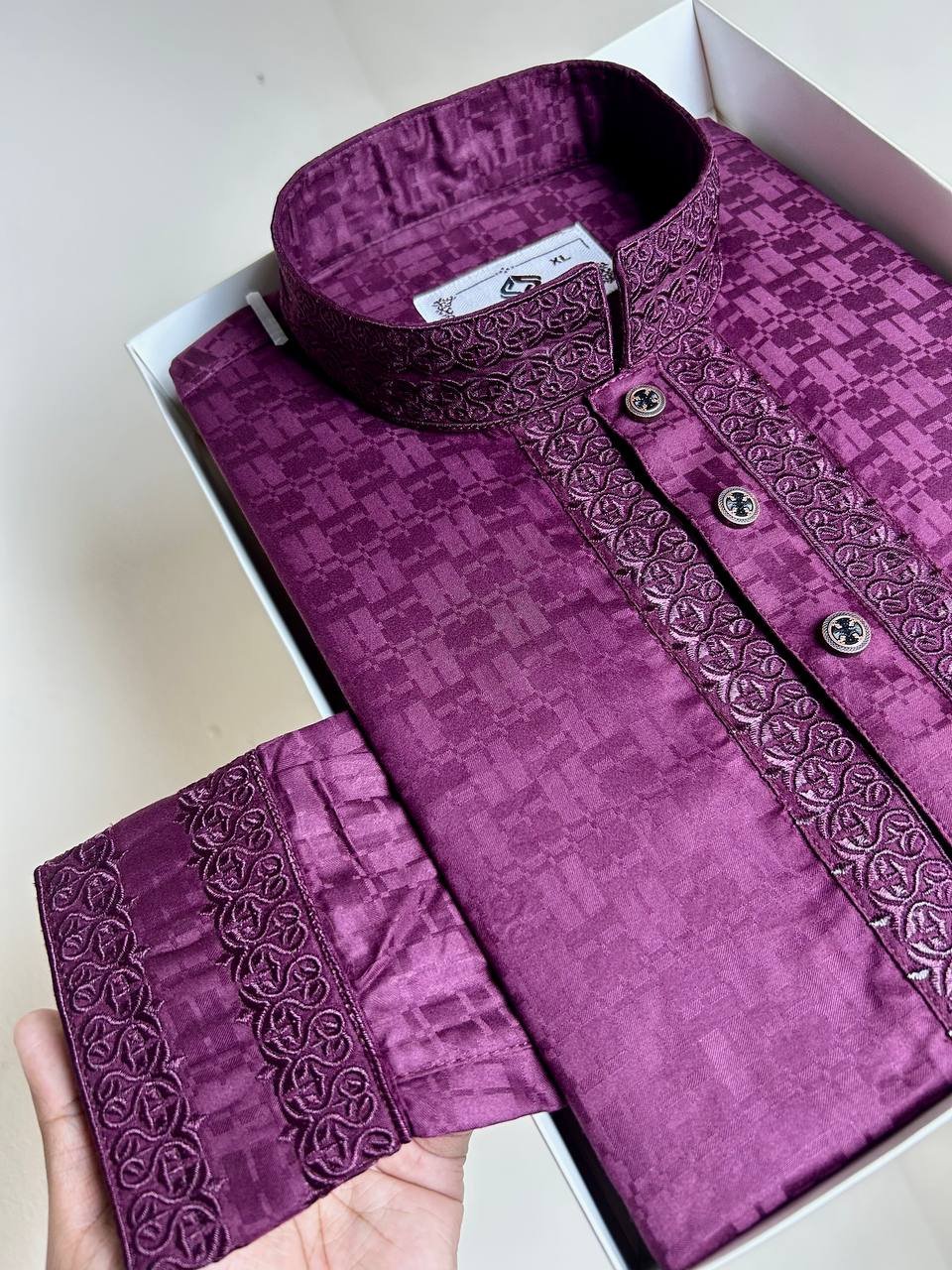 Deep Maroon Premium Panjabi