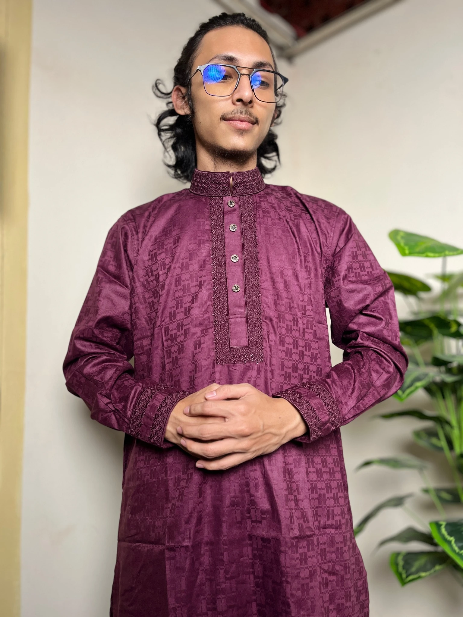 Deep Maroon Premium Panjabi